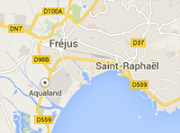 carte saint-raphael / Fréjus