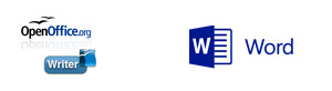 Logos Writer de OpenOffice et Word de Microsoft